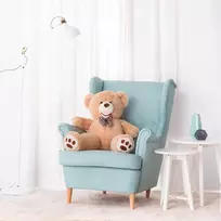 Teddyway Bobo Didelis Pliušinis Meškiukas Meškinas, Minkštas Žaislas, 100 Cm, Šviesiai Rudas
