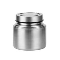 Nerūdijančio plieno arbatos skardinė 800/950/1500ml Didelės talpos arbatos indas su permatomu dangteliu Drėgmės nepraleidžianti stambiagrūdžių laikymo dėžutė gray
