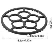 Stove Cooker Ring Reducer Stove Burner Ring Wok Stove Bracket Cast Iron Non-Slip Support Ring Wok Ring Air Ring Reducer Pan Light Grey