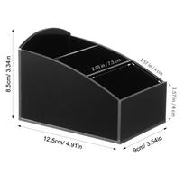 Fine Workmanship Acrylic Coffee Station Box Multi-Compartment Storage Holder for Sugar Tea Coffee Bags Condiment Organizer Hotel juoda