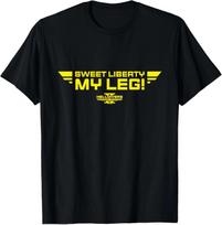 Helldivers 2 Sony PlayStation Game Sweet Liberty My Leg T-Shirt L black