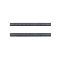 2PCS Matte Finish 15mm Carbon Fiber Rods Corrosion Resistant for Smooth Installation on Rail Accessories 15cm