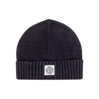 Stone Island Embroidered Logo Design Cotton Stretch Polyester Yarn Hat Kids hats Beige 7916N04Z4-V0092 3