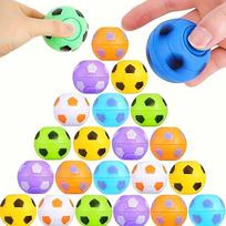 Mini futbolo Fidget Spinner kamuoliukas 1 vnt., Pirštų streso mažinimo žaislas, Party prizas, Dovanų maišelio užpildas, Klasės apdovanojimas vaikams šviesiai pilka spalva