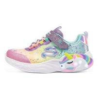 Skechers Unicorn Dreams Slip-Resistant Shock-Absorbing Durable Mid-Top Casual Shoes Kids sneaker Purple Multicolor 302311L-PRMT 35