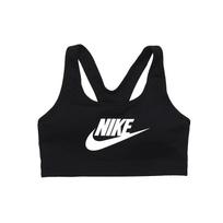 Nike Swoosh Color-Blocked Medium Support Compression Tank sportinė liemenėlė moterims, juoda 899371-010 M gray