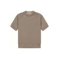 Fear of God Essentials Crew Neck Pullover Short Sleeve Sweatshirt Men Sweatshirt Heather-Grey FOG-SS22-368 XXL gray
