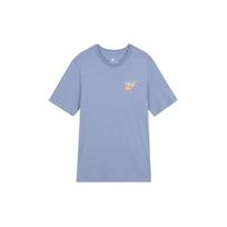 Nike American Vintage Pattern Print Logo Crew Neck Pullover Short Sleeve T-Shirt Men Tops Bright-Steel-Blue FD6637-493 M white
