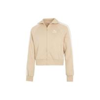 Puma Logotipas Spausdinti Užtraukiama apykaklės striukė Moteriška striukė geltona 531412-67 L beige