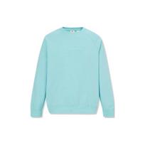 Levis FW23 Solid Color Crew Neck Pullover Long Sleeve Sweatshirt Men sweatshirt Light-Blue A7763-0000 M