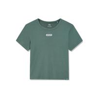 Levis Logo Print Casual Short Sleeve Regular T-Shirt Women Tops Green 17944-0047 S