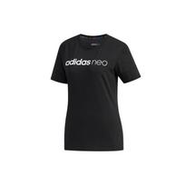 Adidas Neo Floral Print Round Neck Short Sleeve T-Shirt Women Tops Black EI4852 S