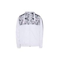 Adidas Neo Lunar New Year Collection Printed Pattern Hooded Regular Sleeve Vintage Sports Loose Stand Collar Jacket Women Jacket White GR0461 L