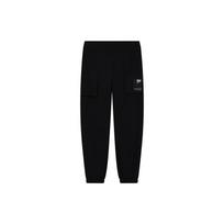 FILA Van Gogh Collaboration Solid Color Sports Knit Casual Pants Men Pants Black F11M228608FBK L white