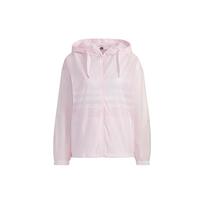 Adidas Neo Solid Color Logo Striped Woven Hooded Jacket Women Jacket Clear-Pink GP5471 XS