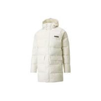 Puma Solid Down Long Logo Hooded Down Jacket Men Outerwear White 846326-73 S white