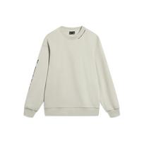 Li Ning Sportinio Gyvenimo Stiliaus Serija Raidės Logotipo Spausdinamas Vilnos Megztinis su Gobtuvu Ilgomis Rankovėmis Džemperis Unisex Džemperis Šviesiai Pilkas AWDTB37-6 XL