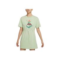 Nike Sportswear Cartoon Pattern A-Line Comfortable Short Sleeve Dress Women Dresses Light-Green DM7911-316 L
