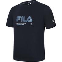 FILA Basic Minimalist Sports Fitness Cool Feeling Round Neck Short Sleeve T-Shirt Men Tops Deep-Black A11M331114F-BK M gray