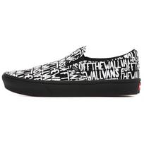 Vans ComfyCush Slip-On Brush - Black Unisex Sneakers True-White VN0A3WMD2QZ 36 gray