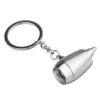 Dizaino metaliniai lėktuvo variklio raktų pakabukai, mini reaktyvinio variklio raktų pakabukai, dovanos 4.1*2cm