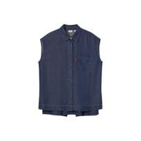 Levis Casual Comfortable Simple Solid Color Button Sleeveless Shirt Women shirts 0052S-0002 XS