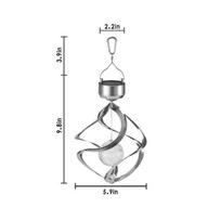 Colorful Solar Wind To Atmosphere Light Outdoor Wall Hanging Wind Chime Color Change Holiday Landscape Christmas Light