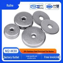 304 Stainless Steel Thickened Round Flat Washer M2-M30 2.5x8x0.8 mm
