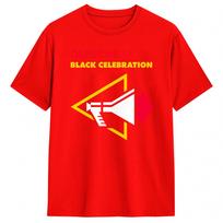 Depeche Mode Black Celebration T Shirt Beach Mens 100 Cotton O Neck Plus Size 5XL Clothing ShortSleeve Streetwear Tops S red
