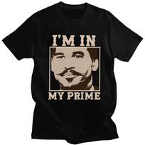 Custom Male Doc Holiday I'm In My Prime T Shirts Short Sleeves Cotton Tshirts T-shirt Casual Tee Clothes - Men's Summer Cotto... S įvairiaspalvis