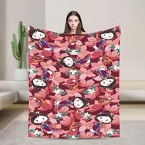 Mulan Mushu flanelinis pledas Žieminis Super šiltas patalynės užtiesalas Vaikams Namų dekoras Grafinis lovatiesė Sofos lovos užvalkalas 75x90cm