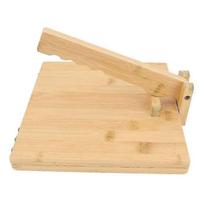 Wooden Tortilla Press Maker with Rolling Pin and 50 Sheets Parchment Paper Manual Dough Press Machine for Home Kitchen