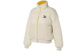 PUMA Velvet Jackets Women's White Turtleneck Moderate 929815-02 M black