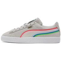 Puma Suede Triplex Tech Grey Violet Unisex Sneakers Cream White 381937-02 35.5