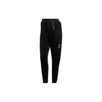 Adidas Logo Print Drawstring Casual Sweatpants Women Bottoms Black GN6816 L