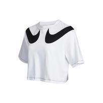 Nike Sportswear Swoosh Logo Crop Top T-Shirt Women Tops White DD5591-100 L