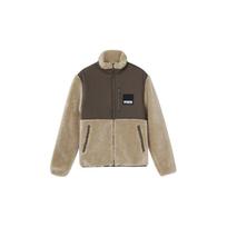 PUMA Colorblock Sports Fleece Stand Collar Jacket Men Jackets Brown 846325-42 XS gray