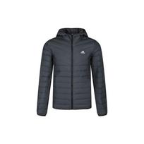 Adidas Varilite 3S Hooded Down Jacket Men Outerwear Carbon-Black DZ1420 XS black
