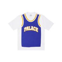 Palace SS22 Basketball Vest Print Crew Neck Short Sleeve T-Shirt Unisex Tops White PSSTS440 XL
