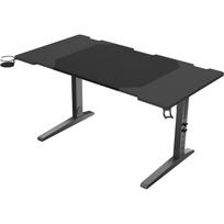 Genesis Modulinis žaidimų stalas NDS-2250, 160cm, 70-90cm, MDF, juodas, RGB apšvietimas, puodelio laikiklis, ausinių laikiklis