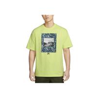 Nike SB Photoprint Skateboard Short-Sleeve Tee Men Tops Light-Lemon-Yellow FB8141-736 5XL beige
