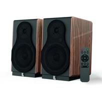 Laudberg M1 knygų lentynų garsiakalbiai, 120W, 40Hz-20kHz, Bluetooth 5.3, HDMI ARC, optinis, RCA, koaksialinis, USB