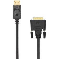 Sbox DP-DVI-15/R, DP-DVI, 15m, 1920x1080@60Hz, 24K auksu padengti jungtys, Ethernet, juoda