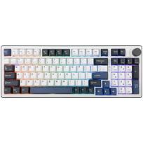 White Shark EXCALIBUR-W GK-007251 US, 97 klavišai, KTT Hot-Swap vyno raudoni jungikliai, 1.063kg, RGB apšvietimas, belaidis ryšys