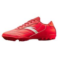 Anta Artificial Turf TF (Rubber Studs) Shock Absorbing Soccer Shoes Men Soccer Shoes Red White 912332202-3 42.5 red