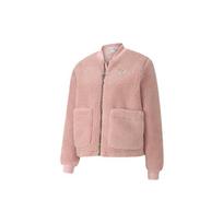 Puma Faux Shearling Casual Zip Jacket Women jackets Newlywed-Pink 599146-14 M beige