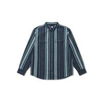 Levis FW22 Striped Long Sleeve Loose Casual Shirt Men shirts Green A1919-0005 S