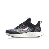 Li Ning Comfortable Non-Slip Shock Absorbing Wear-Resistant Breathable Low-Top Running Shoes Kids sneaker White Black YKFQ024-1 31 gray