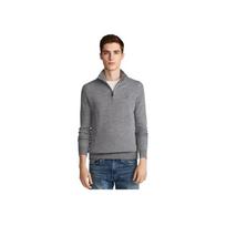 Polo Ralph Lauren Small Pony Logo Embroidered Knit Half-Zip Sweater Men sweater Gray MNPOSWE16810418-D94 S