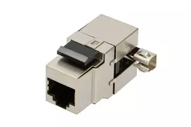 Keystone lizdas Extralink CAT6 STP RJ45, moteriškas, plieno spalvos, 1 vnt.